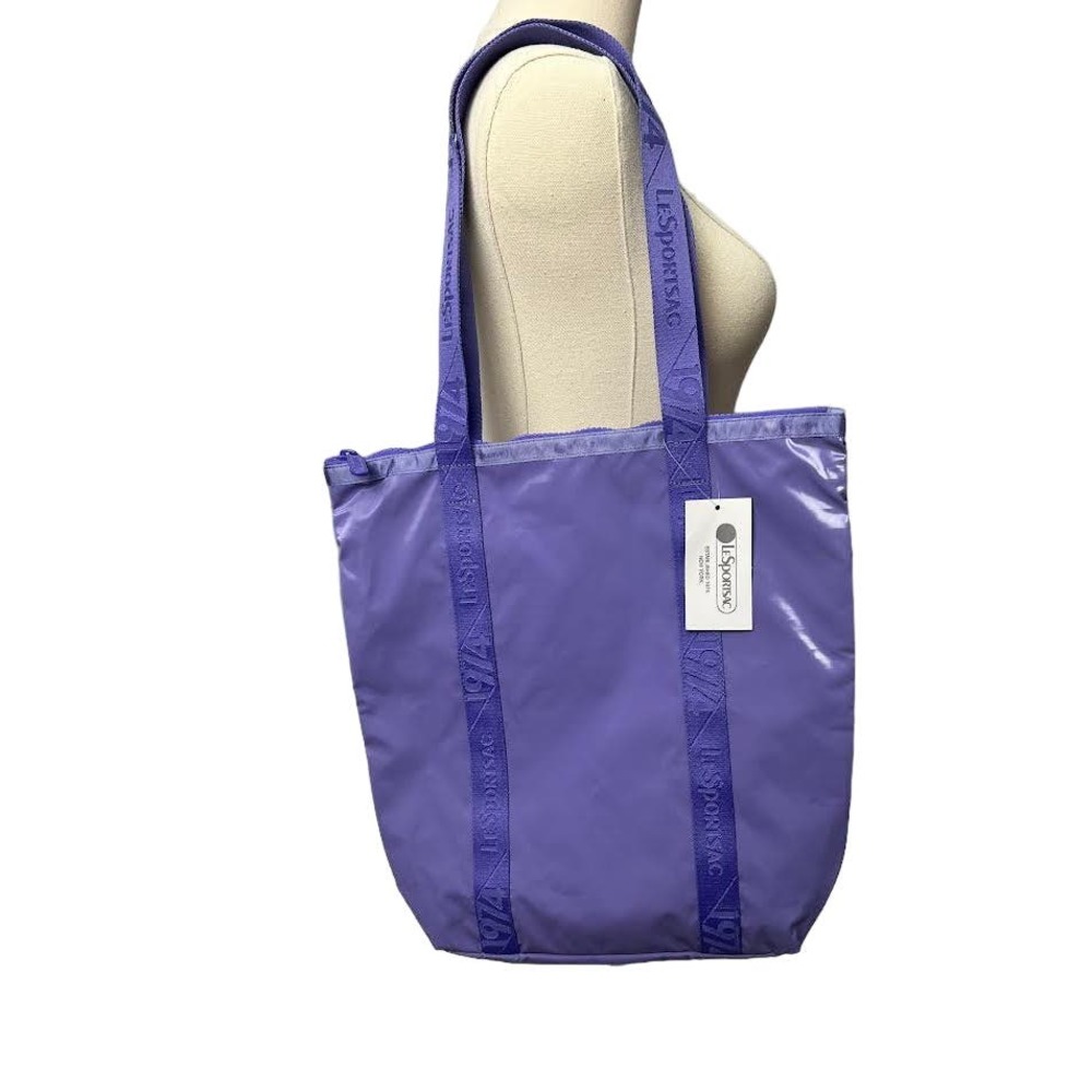 NWT! LeSportsac Abstract Daily Tote ASTOR PURPLE LP